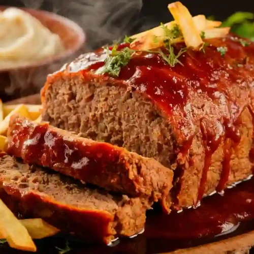 Classic Meatloaf Recipe Served with Sides