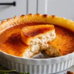 Elegant Crab Brulee Recipe in Ramekin with Golden Crust