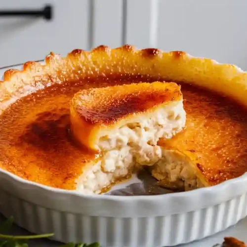 Elegant Crab Brulee Recipe in Ramekin with Golden Crust