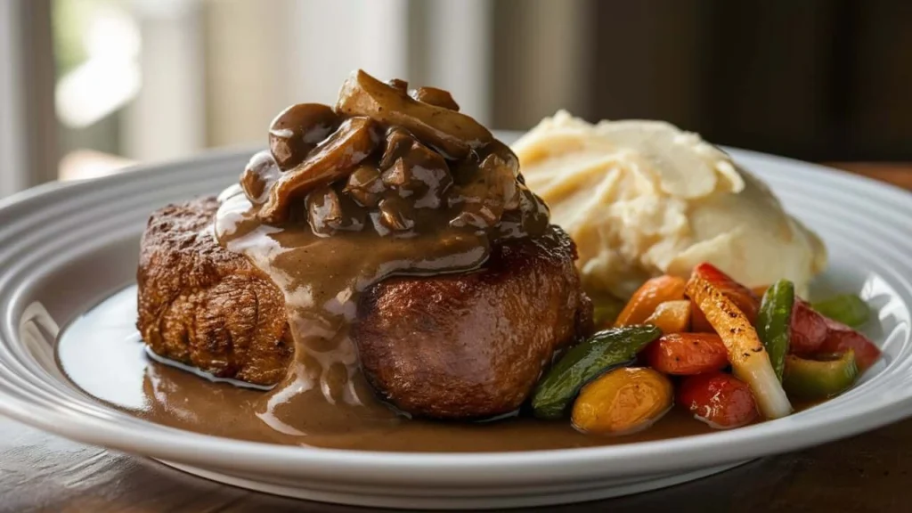 Salisbury Steak with Savory Mushroom Gravy