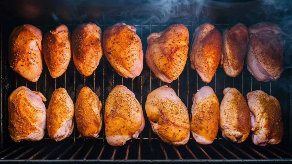 Smoked Chicken Breasts on the Grill