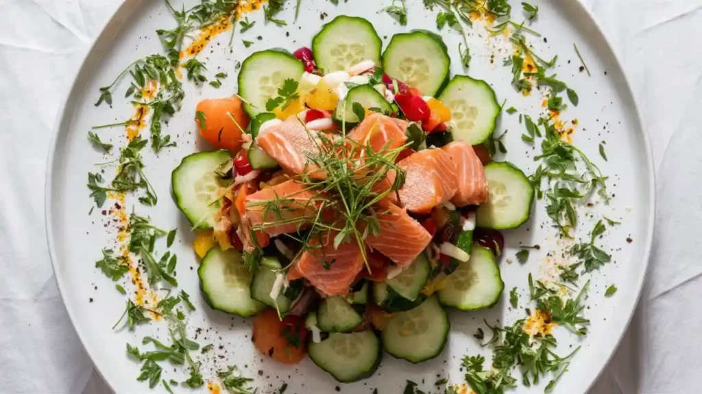 Refreshing Cucumber and Salmon Delight