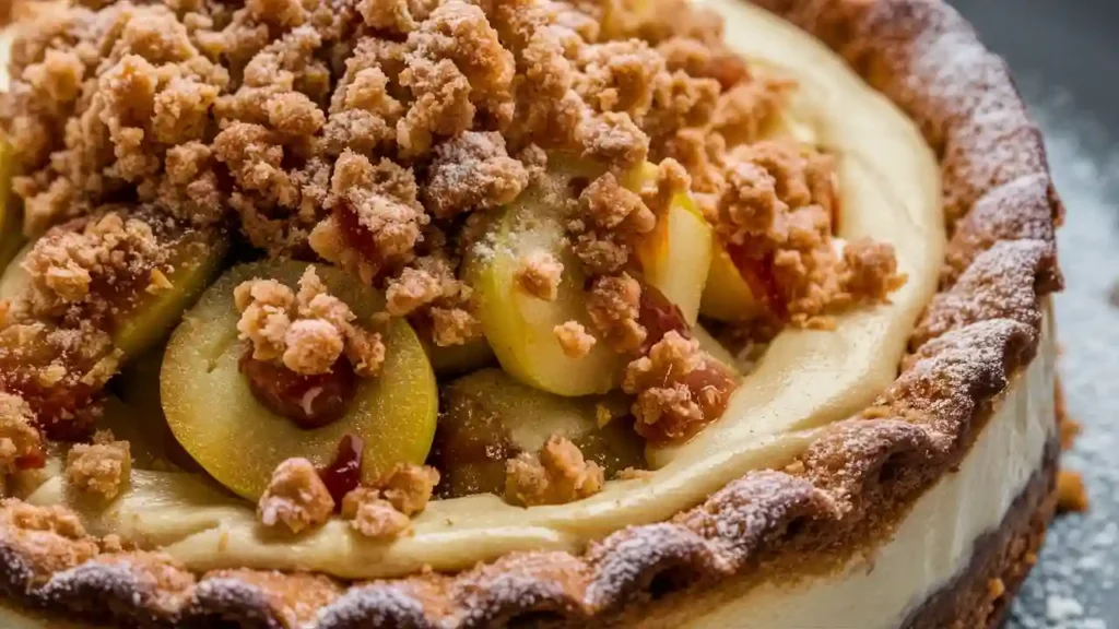 Delicious Apple Crumble Cheesecake – A Perfect Dessert Treat
