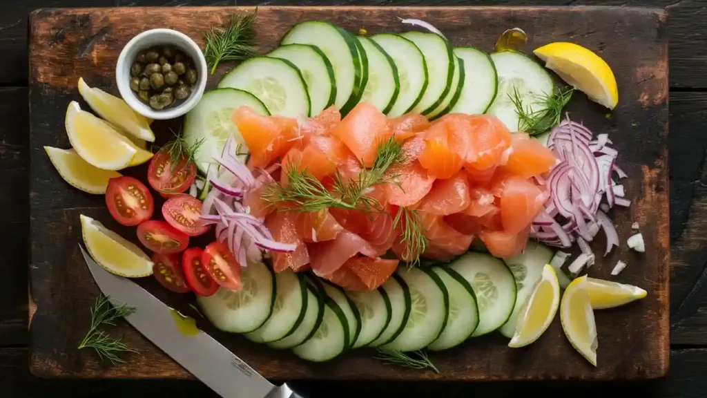  Fresh Ingredients for a Cucumber Salmon Salad