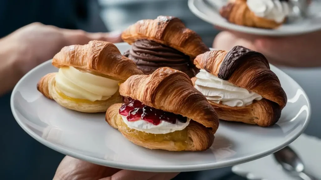  Sweet Fillings Trio: Chocolate, Custard, and Fruit Preserves