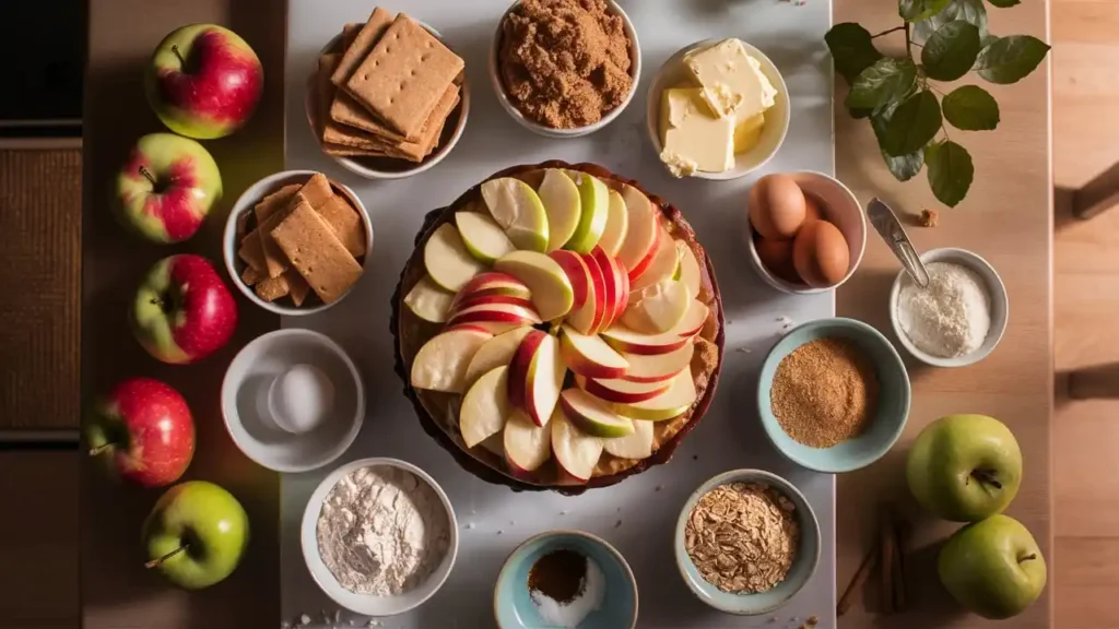 Fresh Apple Cheesecake Ingredients – Perfect for a Homemade Delight