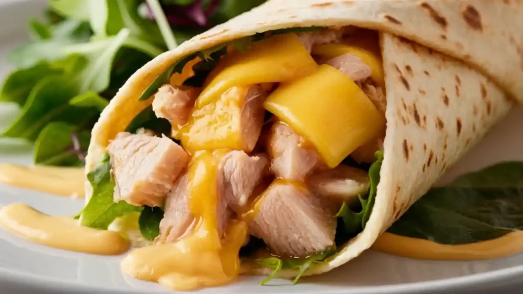 Tuna Wrap Cheese with Fresh Ingredients