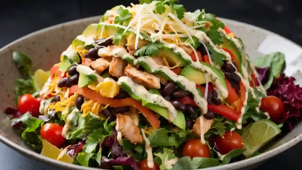 Fresh Healthy Taco Salad Bowl
