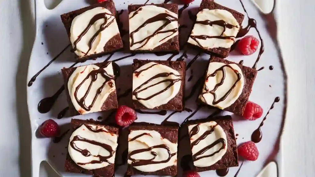 Decadent Cheesecake Brownie Squares