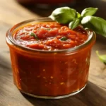 Close-Up of Homemade Spicy Marinara Sauce