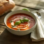Classic Homemade Tomato Soup in a Bowl