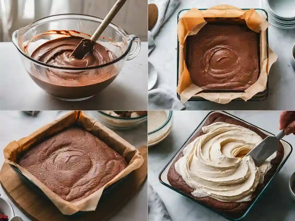 Step-by-Step French Silk Brownies Preparation