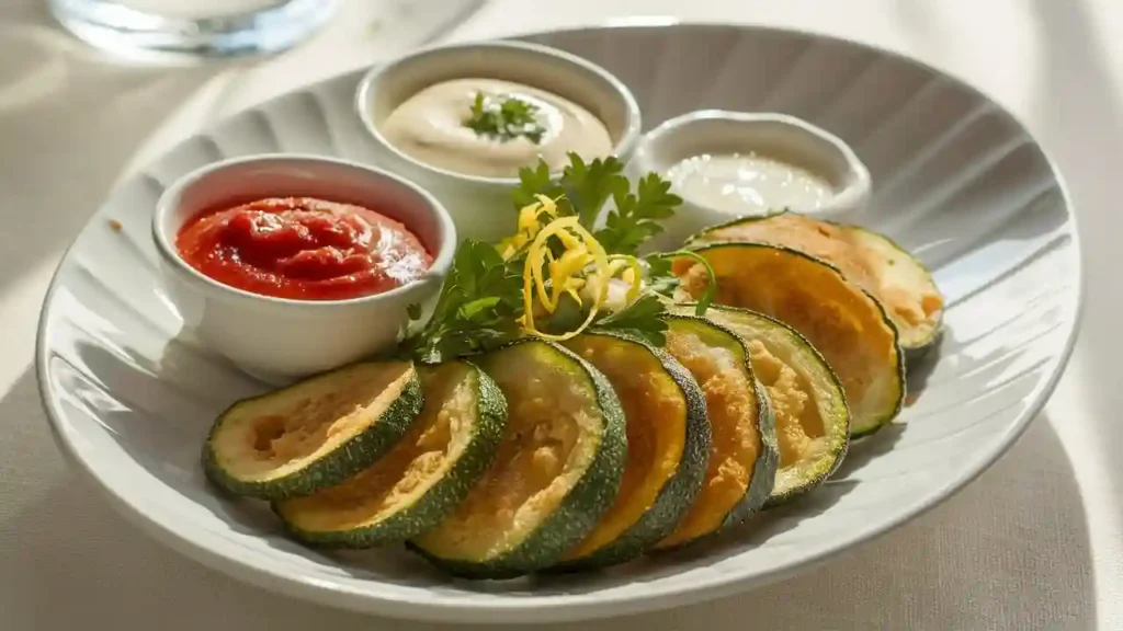 Crispy Homemade Fried Zucchini with Ranch