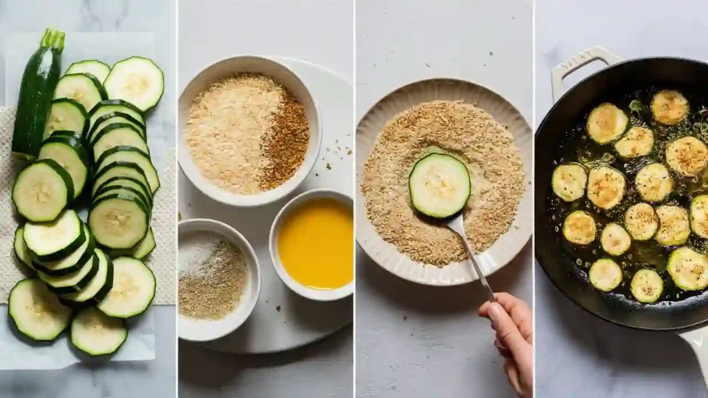 Step-by-Step Fried Zucchini Preparation