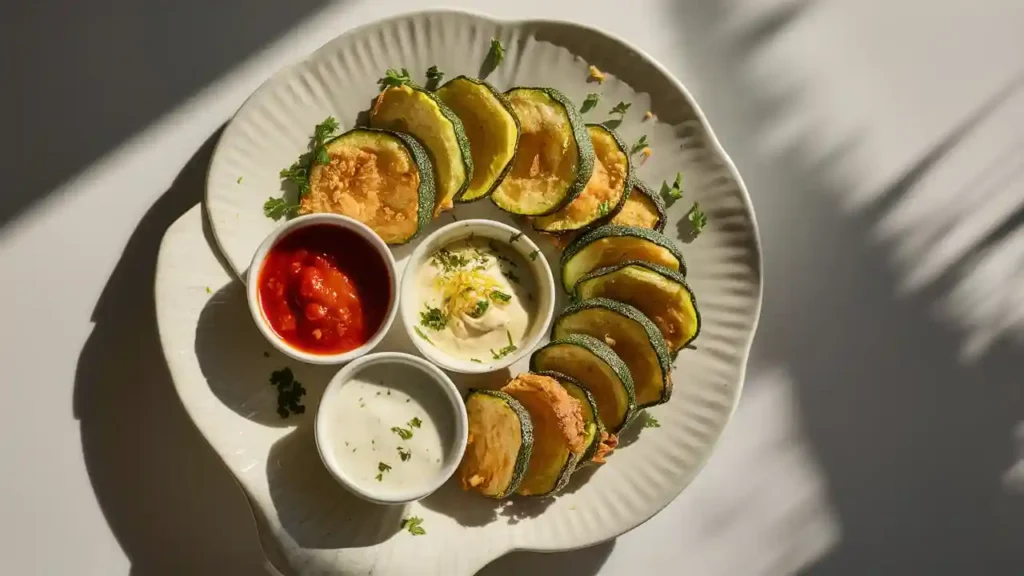 Parmesan-Crusted Fried Zucchini Rounds