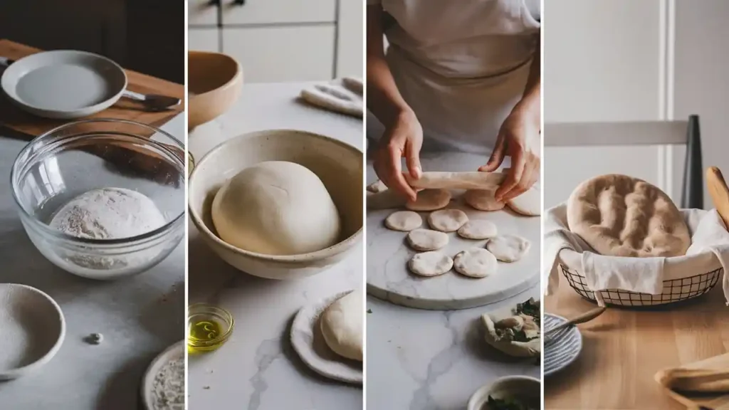 Step-by-Step Pita Bread Preparation