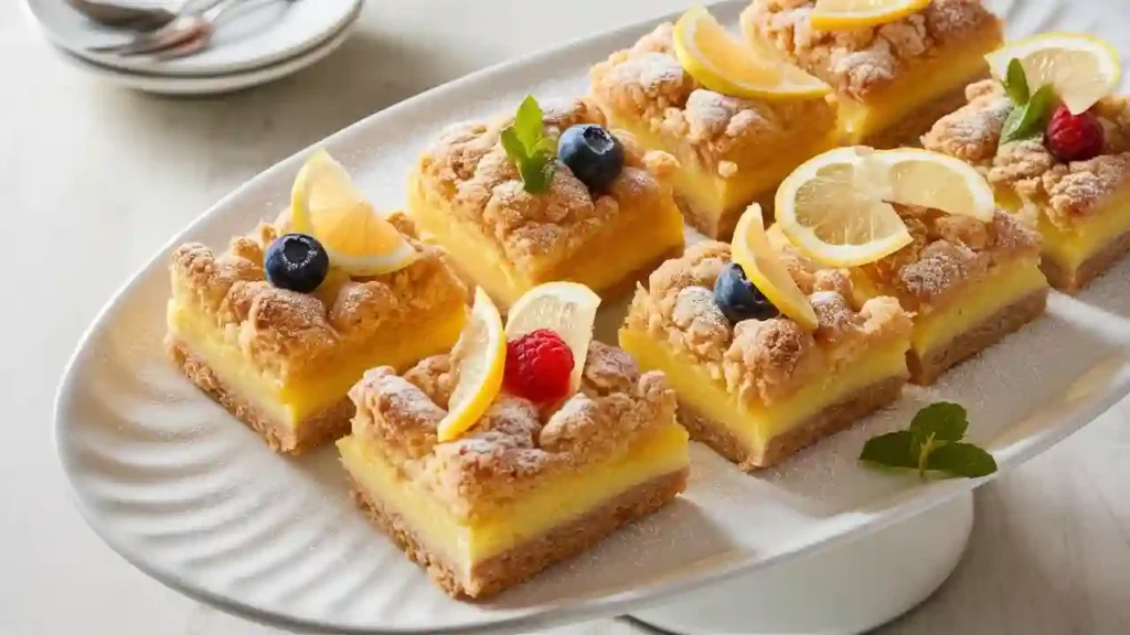 Freshly Baked Lemon Crumb Bars