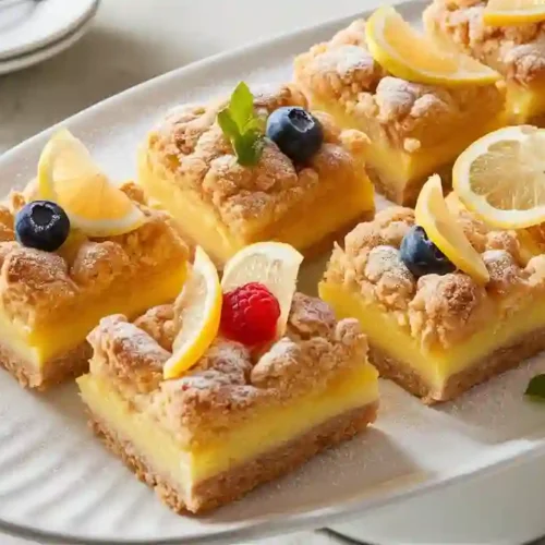 Freshly Baked Lemon Crumb Bars