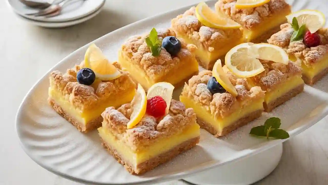 Freshly Baked Lemon Crumb Bars
