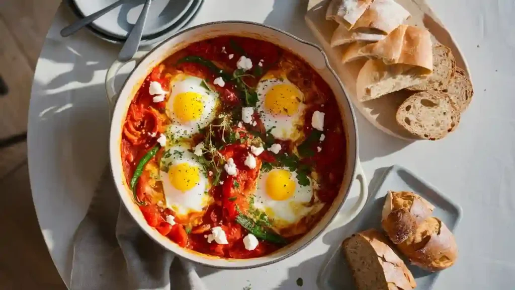 Homemade Shakshuka Brunch Dish