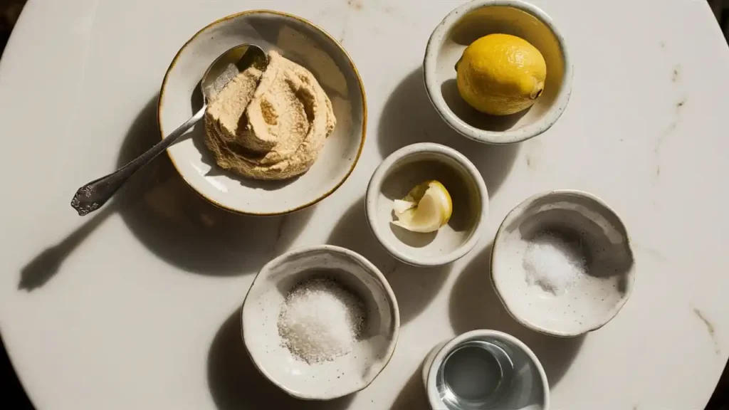 Simple Ingredients for Tahini Sauce