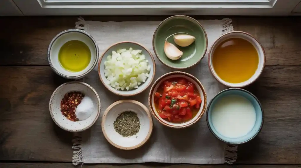 Fresh Ingredients for Tomato Soup