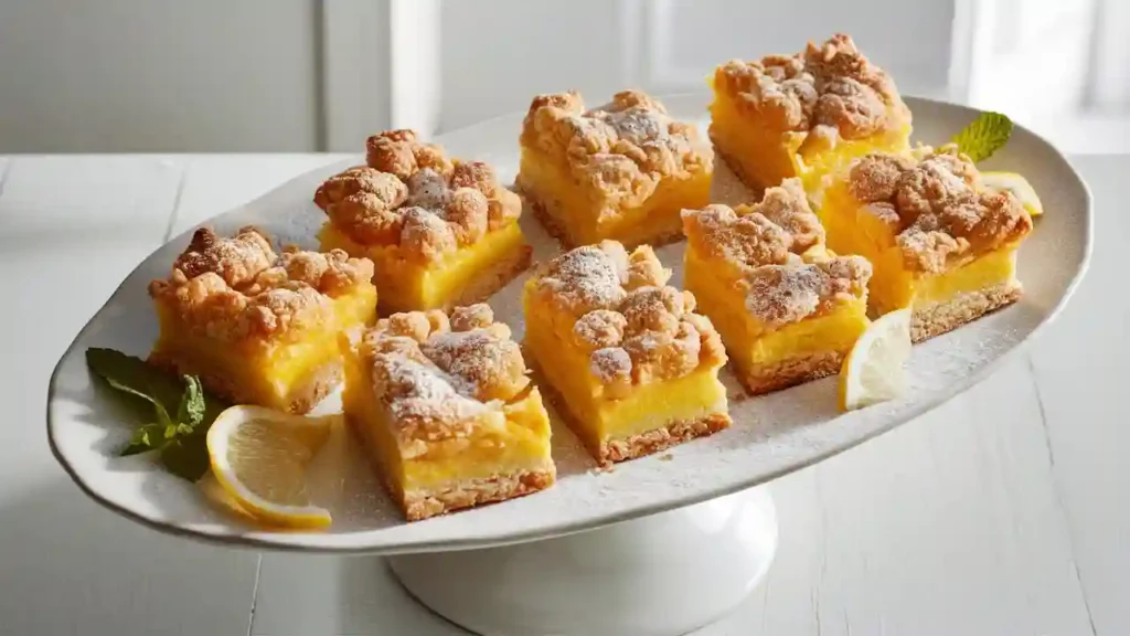 Freshly Baked Lemon Crumb Bars