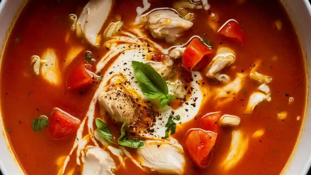 Hearty Chicken Tomato Soup Bowl