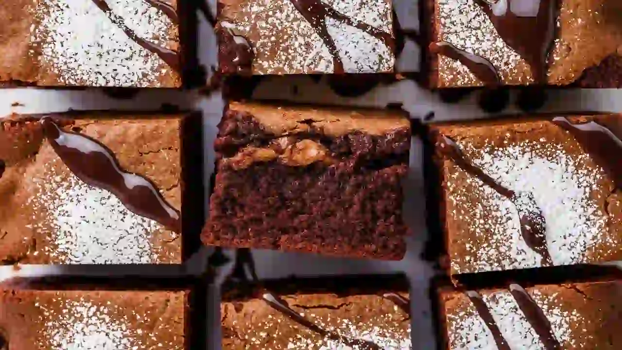 Fudgy Chewy Browkies on Cooling Rack