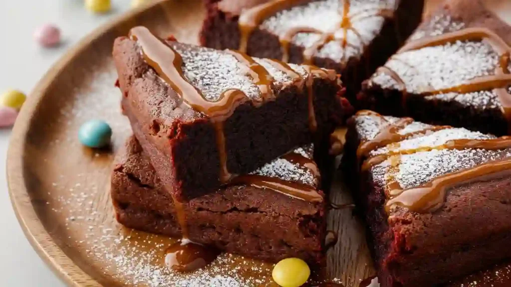 Close-Up of Gooey Chocolate Browkies