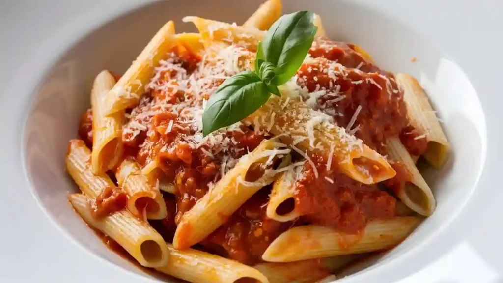 Creamy Penne Pasta in White Sauce
