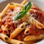 Creamy Penne Pasta in White Sauce