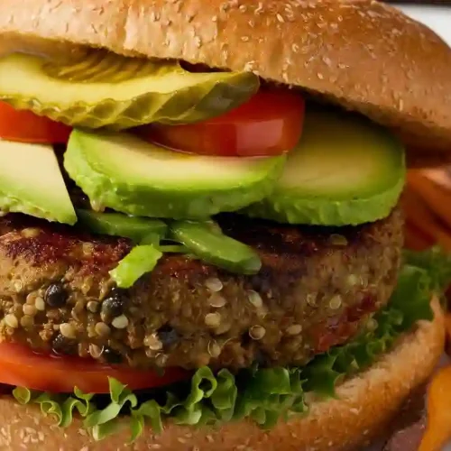 Hearty Homemade Veggie Burger
