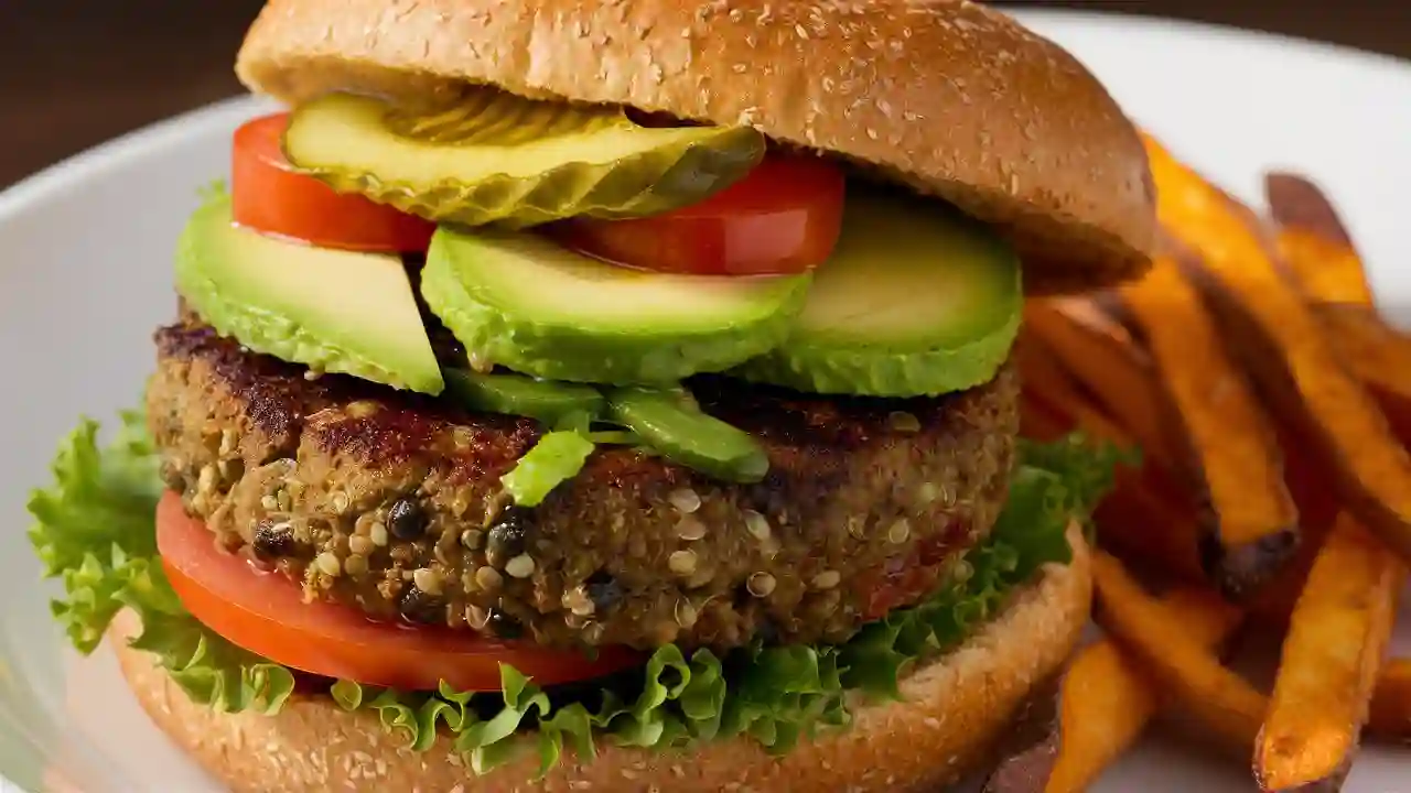 Hearty Homemade Veggie Burger