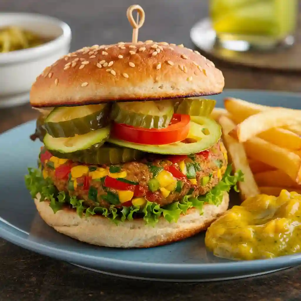 Classic Vegan Veggie Burger