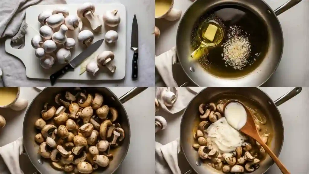 Step-by-Step Instructions for Creamy Mushroom Delight