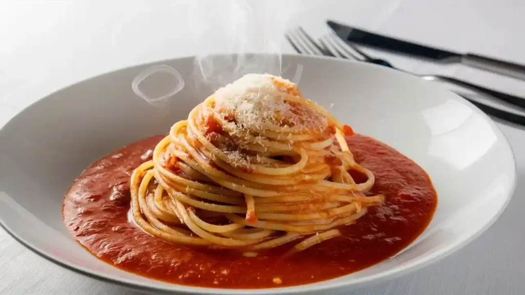 Classic Spaghetti in Tomato Sauce