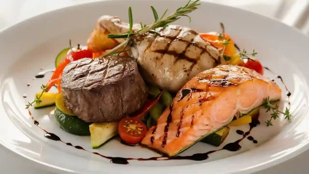 Elegant Grilled Meat Serving for Dinner