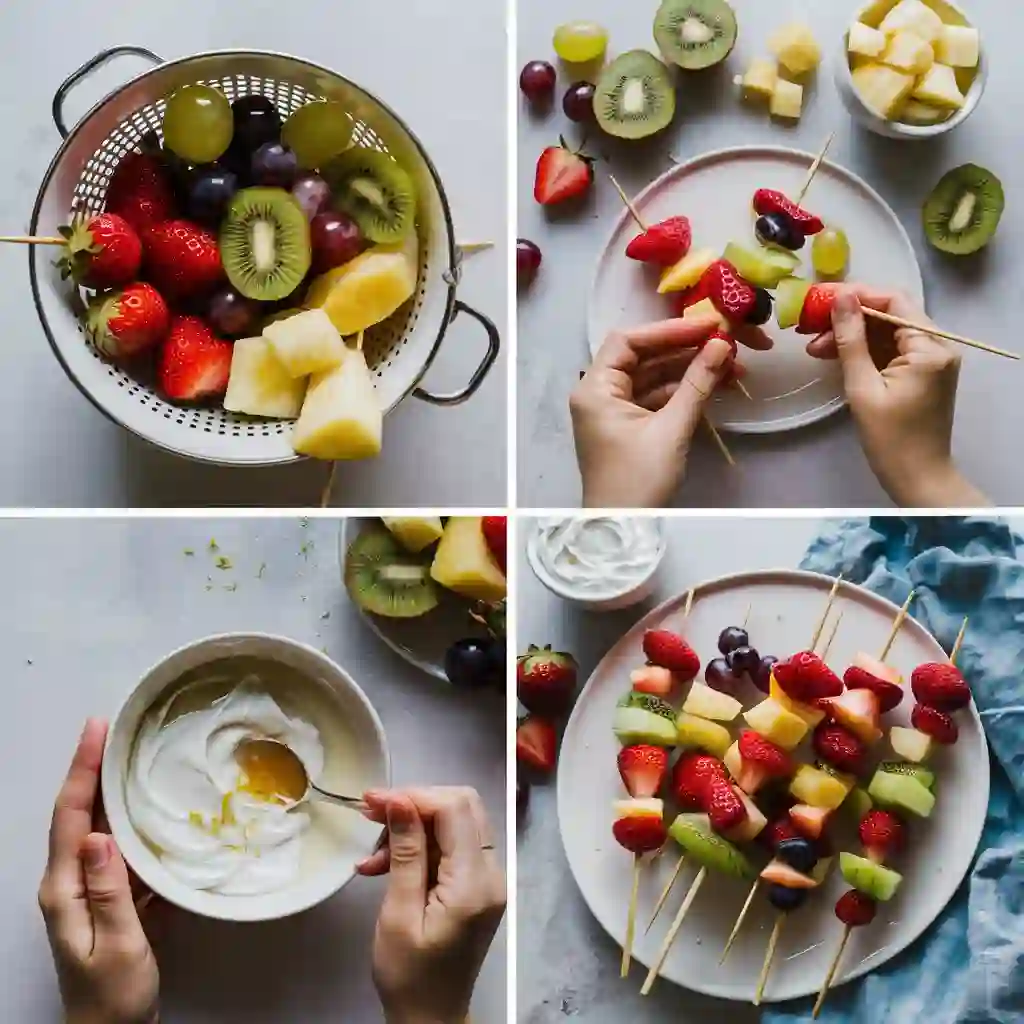 Step-by-Step Fruit Skewers Preparation